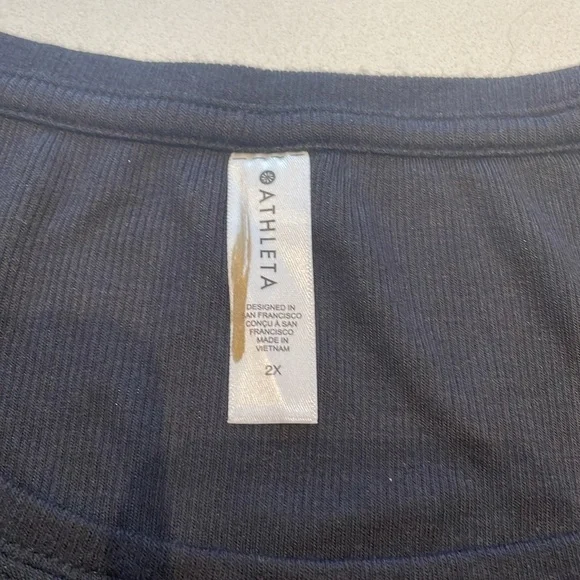 🆕 Athleta Well Rested Ribbed Sleep Tank, Black - Picture 5 of 8